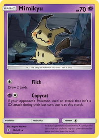 Mimikyu - SM - Guardians Rising (SM02) #58/145 - Holo Rare Pokémon Trading Card