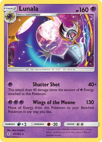 Lunala - SM - Guardians Rising (SM02) #61/145 - Rare Pokémon Trading Card