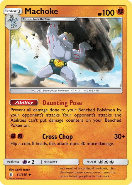 Machoke - SM - Guardians Rising Pokémon trading card
