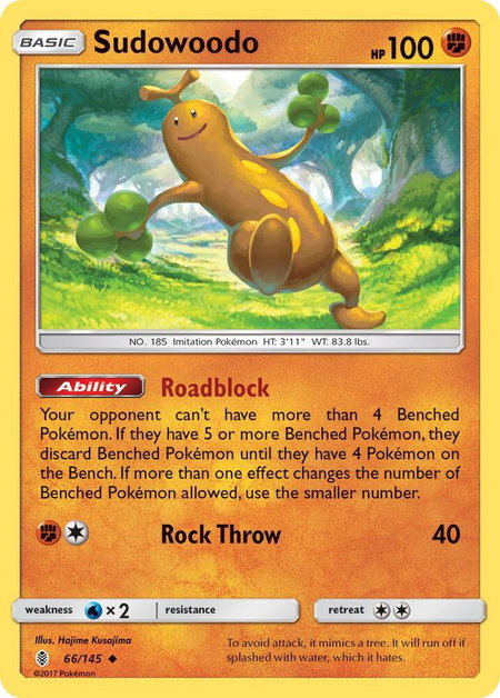 Sudowoodo - SM - Guardians Rising Pokémon trading card