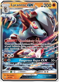 Lycanroc GX - SM - Guardians Rising (SM02) #74/145 - Ultra Rare Pokémon Trading Card