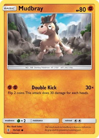 Mudbray - SM - Guardians Rising (SM02) #75/145 - Common Pokémon Trading Card