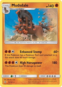 Mudsdale - SM - Guardians Rising (SM02) #76/145 - Holo Rare Pokémon Trading Card