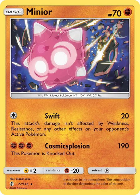 Minior - SM - Guardians Rising Pokémon trading card