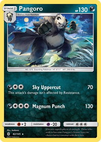 Pangoro - SM - Guardians Rising (SM02) #82/145 - Rare Pokémon Trading Card