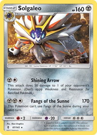 Solgaleo - SM - Guardians Rising (SM02) #87/145 - Rare Pokémon Trading Card