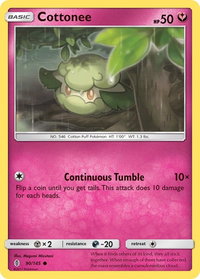 Cottonee - SM - Guardians Rising (SM02) #90/145 - Common Pokémon Trading Card