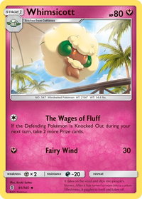 Whimsicott - SM - Guardians Rising (SM02) #91/145 - Uncommon Pokémon Trading Card
