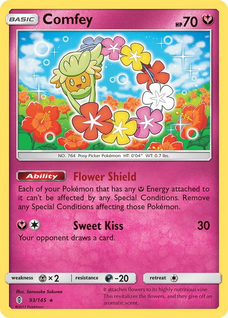 Comfey - SM - Guardians Rising Pokémon trading card