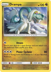 Drampa - SM - Guardians Rising (SM02) #97/145 - Holo Rare Pokémon Trading Card