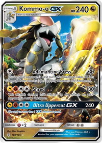 Kommo-o GX - SM - Guardians Rising (SM02) #100/145 - Ultra Rare Pokémon Trading Card