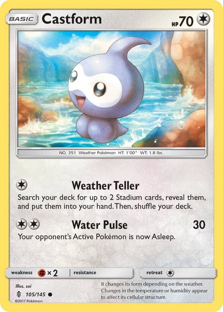 Castform - SM - Guardians Rising Pokémon trading card