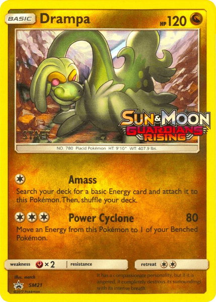 Drampa - SM21 (Prerelease) [Staff] - SM Promos Pokémon trading card