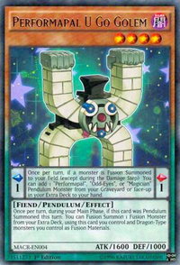 Performapal U Go Golem - Maximum Crisis (MACR) #MACR-EN004 - Rare YuGiOh Trading Card