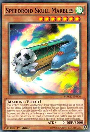 Speedroid Skull Marbles trading card from Maximum Crisis Speedroid Skull Marbles - Maximum Crisis YuGiOh trading card