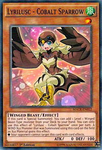 Lyrilusc - Cobalt Sparrow - Maximum Crisis (MACR) #MACR-EN012 - Common / Short Print YuGiOh Trading Card