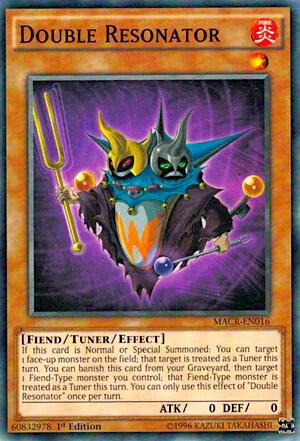 Double Resonator trading card from Maximum Crisis Double Resonator - Maximum Crisis YuGiOh trading card