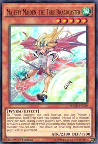 Majesty Maiden, the True Dracocaster - Maximum Crisis (MACR) #MACR-EN020 - Ultra Rare YuGiOh Trading Card