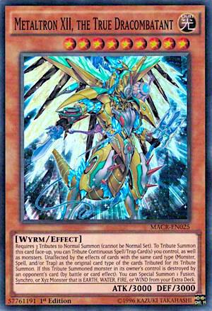 Metaltron XII, the True Dracombatant - Maximum Crisis YuGiOh trading card