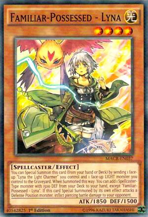 Familiar-Possessed - Lyna - Maximum Crisis YuGiOh trading card