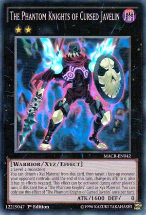 The Phantom Knights of Cursed Javelin - Maximum Crisis YuGiOh trading card