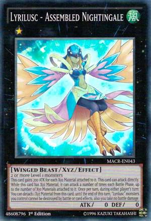 Lyrilusc - Assembled Nightingale - Maximum Crisis YuGiOh trading card