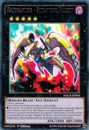 Raidraptor - Stranger Falcon trading card from Maximum Crisis Raidraptor - Stranger Falcon - Maximum Crisis YuGiOh trading card
