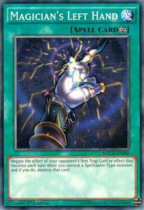 Magician's Left Hand - Maximum Crisis (MACR) #MACR-EN050 - Common / Short Print YuGiOh Trading Card