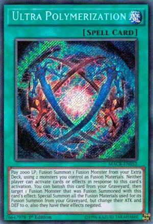 Ultra Polymerization trading card from Maximum Crisis Ultra Polymerization - Maximum Crisis YuGiOh trading card