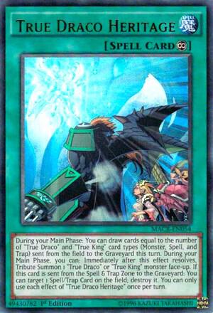 True Draco Heritage trading card from Maximum Crisis True Draco Heritage - Maximum Crisis YuGiOh trading card