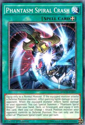 Phantasm Spiral Crash - Maximum Crisis YuGiOh trading card