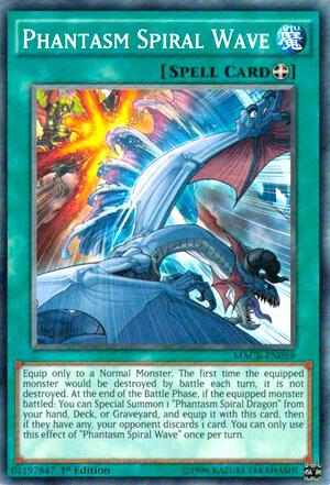Phantasm Spiral Wave trading card from Maximum Crisis Phantasm Spiral Wave - Maximum Crisis YuGiOh trading card