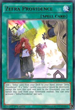 Zefra Providence - Maximum Crisis YuGiOh trading card