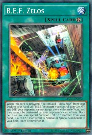B.E.F. Zelos trading card from Maximum Crisis B.E.F. Zelos - Maximum Crisis YuGiOh trading card