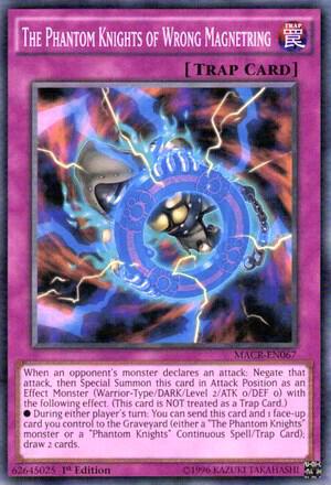 The Phantom Knights of Wrong Magnetring - Maximum Crisis YuGiOh trading card