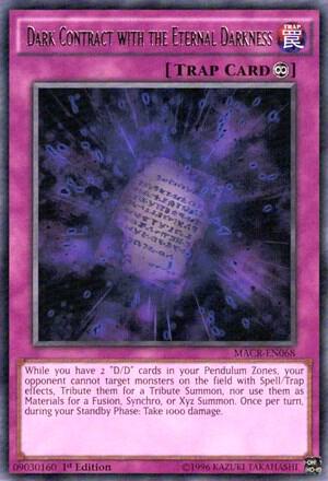 Dark Contract with the Eternal Darkness - Maximum Crisis YuGiOh trading card