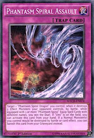 Phantasm Spiral Assault trading card from Maximum Crisis Phantasm Spiral Assault - Maximum Crisis YuGiOh trading card