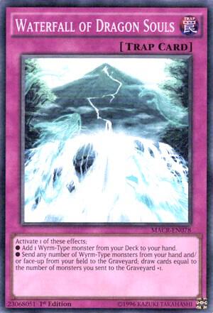 Waterfall of Dragon Souls - Maximum Crisis YuGiOh trading card