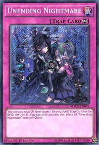 Unending Nightmare - Maximum Crisis (MACR) #MACR-EN079 - Secret Rare YuGiOh Trading Card