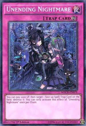 Unending Nightmare trading card from Maximum Crisis Unending Nightmare - Maximum Crisis YuGiOh trading card