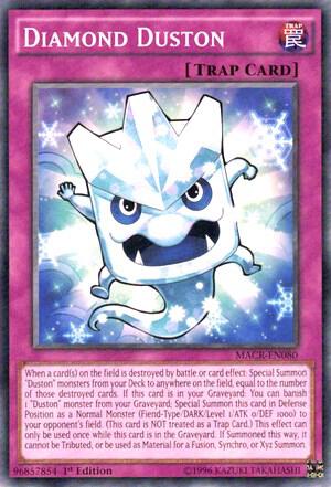 Diamond Duston trading card from Maximum Crisis Diamond Duston - Maximum Crisis YuGiOh trading card