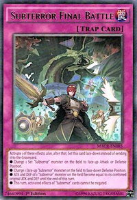 Subterror Final Battle - Maximum Crisis (MACR) #MACR-EN085 - Rare YuGiOh Trading Card