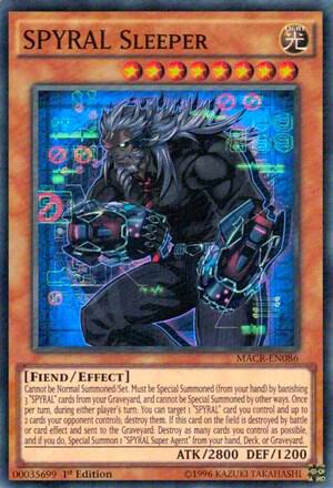 SPYRAL Sleeper trading card from Maximum Crisis SPYRAL Sleeper - Maximum Crisis YuGiOh trading card