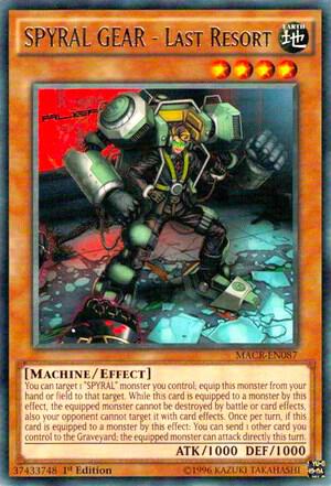 SPYRAL GEAR - Last Resort - Maximum Crisis YuGiOh trading card