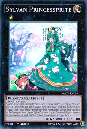 Sylvan Princessprite trading card from Maximum Crisis Sylvan Princessprite - Maximum Crisis YuGiOh trading card