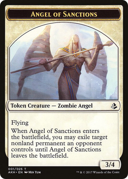 Angel of Sanctions // Drake Double-Sided Token trading card from Amonkhet Angel of Sanctions // Drake Double-Sided Token - Amonkhet Magic: The Gathering trading card
