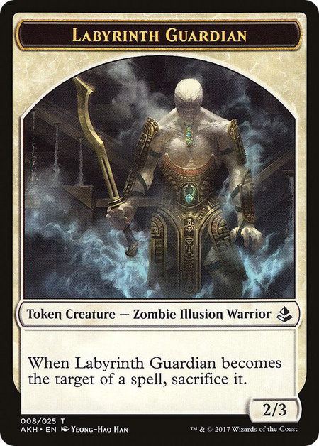 Labyrinth Guardian // Insect Double-Sided Token trading card from Amonkhet Labyrinth Guardian // Insect Double-Sided Token - Amonkhet Magic: The Gathering trading card