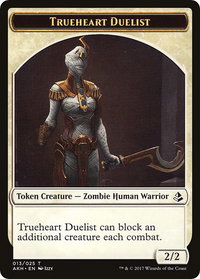 Trueheart Duelist // Snake Double-Sided Token - Amonkhet (AKH) #13 // 23 - Token Magic: The Gathering Trading Card