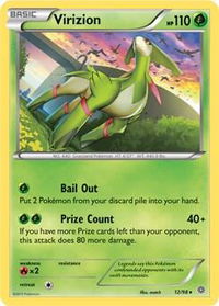 Virizion - 12/98 - Deck Exclusives (PR) #012/098 - Rare Pokémon Trading Card
