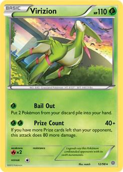 Virizion - 12/98 trading card from Deck Exclusives Virizion - 12/98 - Deck Exclusives Pokémon trading card